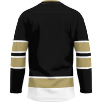 UCF Knights Hockey Jersey, Gold Sportswear Jersey Shirt, Long Sleeve Hockey Sweater Jersey, Casual Gift for Men