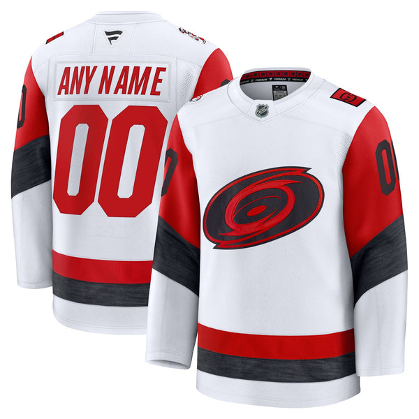 Carolina Hurricanes White Away Premium Custom Jersey