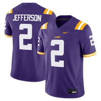 LSU Tigers Football Jersey, Purple Game Sportswear Jersey Shirt, Lightweight Breathable Athletic Jersey, Casual Gift for Men, Style 201954847