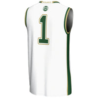 Colorado State Rams Basketball Jersey, White Lightweight Sportswear Jersey Shirt, Sleeveless Athletic Tank Jersey, Casual Gift for Men