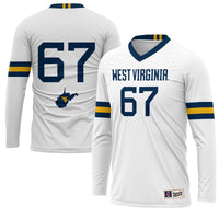 West Virginia Mountaineers Lightweight Volleyball Jersey, Sportswear Jersey Shirt, Lightweight Breathable Athletic Jersey, Casual Gift for Men