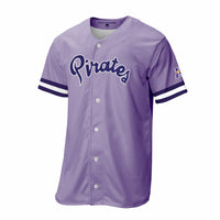 ECU Pirates Baseball Jersey, Purple Replica Sportswear Jersey Shirt, Lightweight Breathable Athletic Jersey, Casual Gift for Men