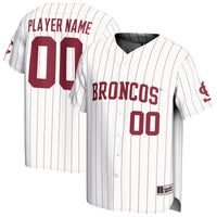 Santa Clara Broncos Baseball Jersey, White Sportswear Jersey Shirt, Lightweight Breathable Athletic Jersey, Casual Gift for Men, Style 204077144