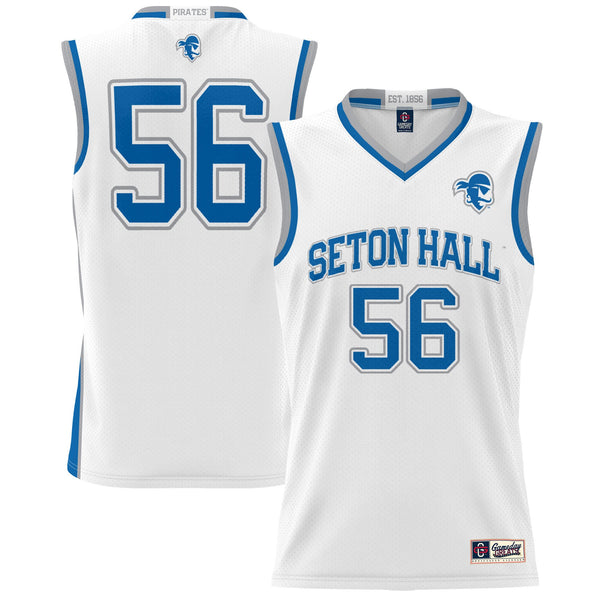 #56 Seton Hall Pirates Lightweight Basketball Jersey - White