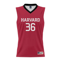 Harvard Crimson Basketball Jersey, Lightweight Sportswear Jersey Shirt, Sleeveless Athletic Tank Jersey, Casual Gift for Men