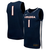 Virginia Cavaliers Basketball Jersey, Navy Sportswear Jersey Shirt, Sleeveless Athletic Tank Jersey, Casual Gift for Men, Style 202292189