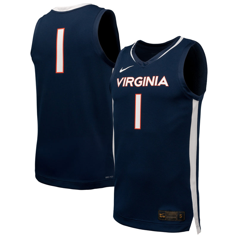 Virginia Cavaliers Basketball Jersey, Navy Sportswear Jersey Shirt, Sleeveless Athletic Tank Jersey, Casual Gift for Men, Style 202292189
