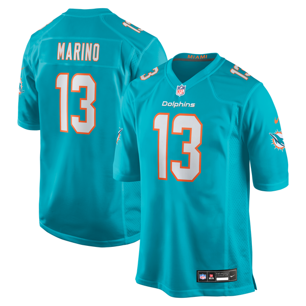 Miami Dolphins Dan Marino Aqua Game Retired Player Jersey