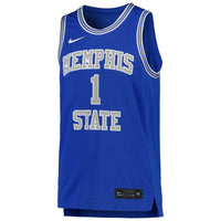 Memphis Tigers Basketball Jersey, Royal Replica Sportswear Jersey Shirt, Sleeveless Athletic Tank Jersey, Casual Gift for Men, Style 5200444