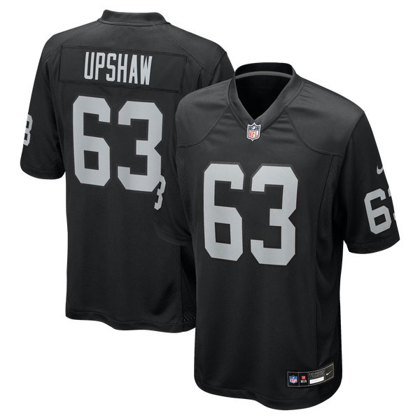 Las Vegas Raiders Gene Upshaw Black Game Retired Player Jersey