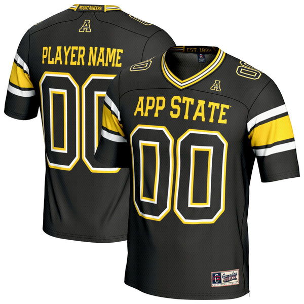 Appalachian State Mountaineers NIL Football Fashion Jersey - Black