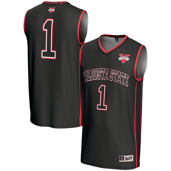 #1 Valdosta State Blazers Lightweight Basketball Jersey - Black