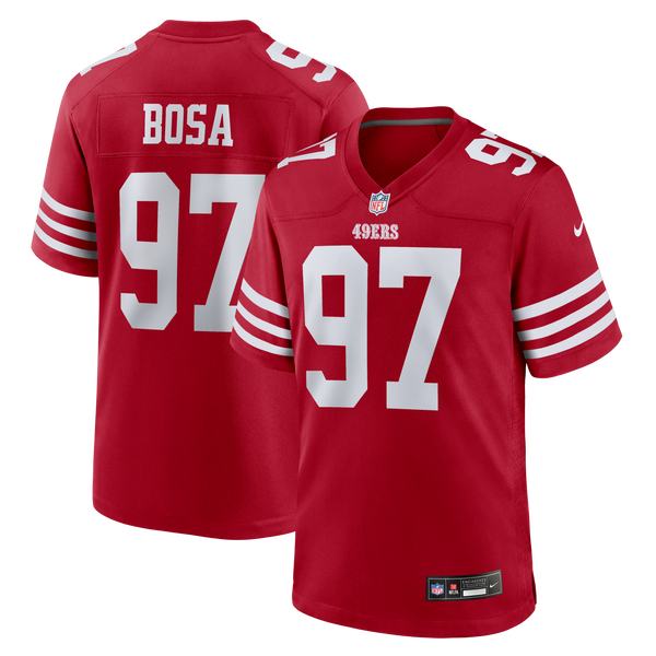 San Francisco 49ers Nick Bosa Scarlet Team Game Jersey