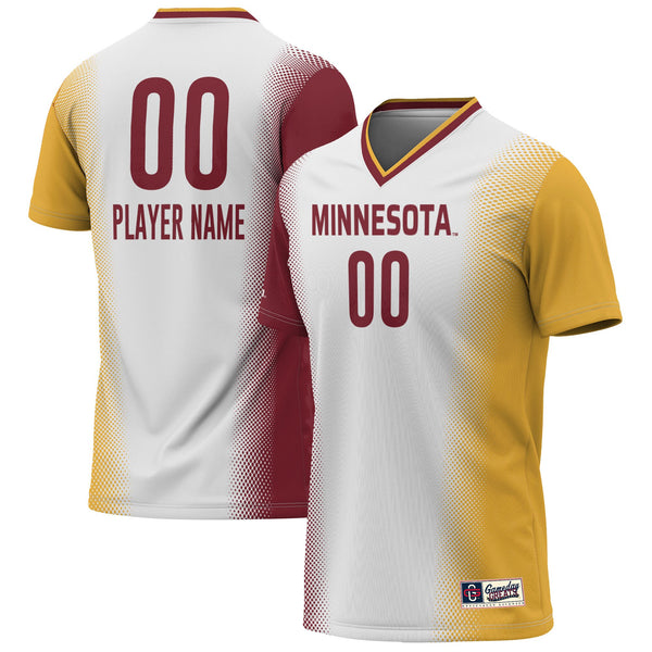 Minnesota Golden Gophers Pick-A-Player NIL Lightweight Soccer Jersey - White