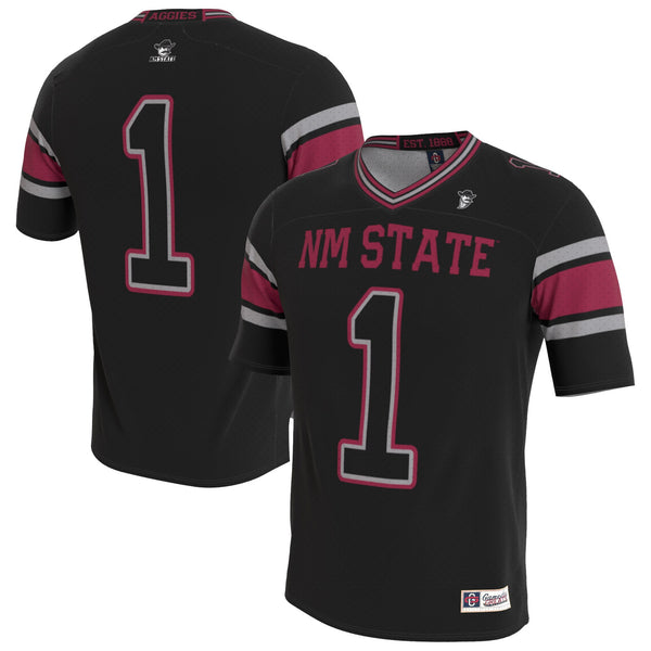New Mexico State Aggies Lightweight Collegiate Football Blackout Fashion Jersey