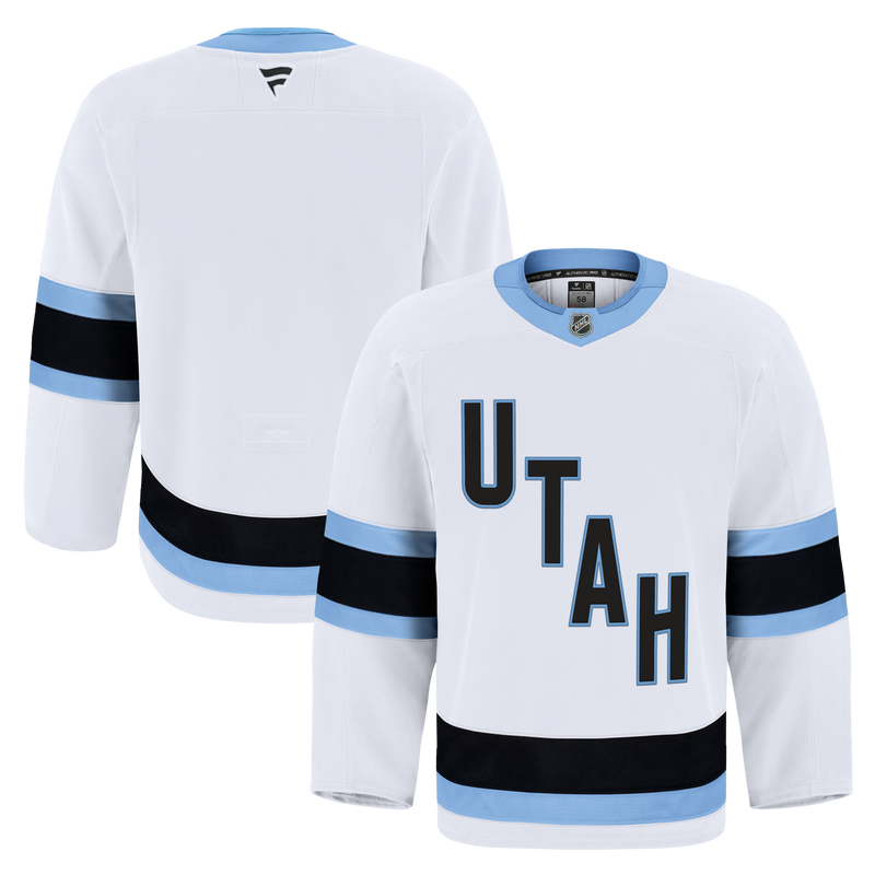 Utah Mammoth Hockey Jersey, White Authentic Away Sportswear Jersey Shirt, Long Sleeve Hockey Sweater Jersey, Casual Gift for Men
