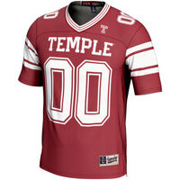 Temple Owls Football Jersey, Crimson Sportswear Jersey Shirt, Lightweight Breathable Athletic Jersey, Casual Gift for Men