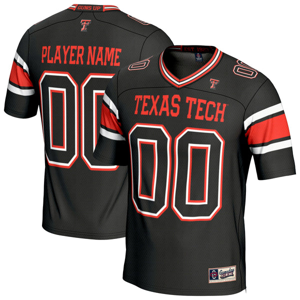 Texas Tech Red Raiders Personalized Football Fashion Jersey - Black