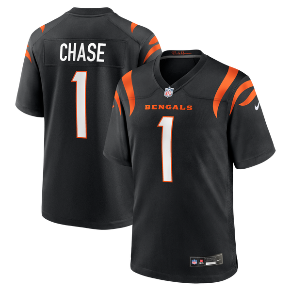 Cincinnati Bengals Ja'Marr Chase Black Game Jersey