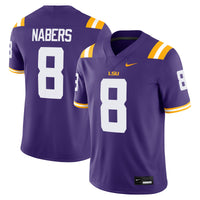 LSU Tigers Football Jersey, Purple Game Sportswear Jersey Shirt, Lightweight Breathable Athletic Jersey, Casual Gift for Men, Style 201954849