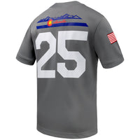Air Force Falcons Football Jersey, Gray Game Sportswear Jersey Shirt, Lightweight Breathable Athletic Jersey, Casual Gift for Men