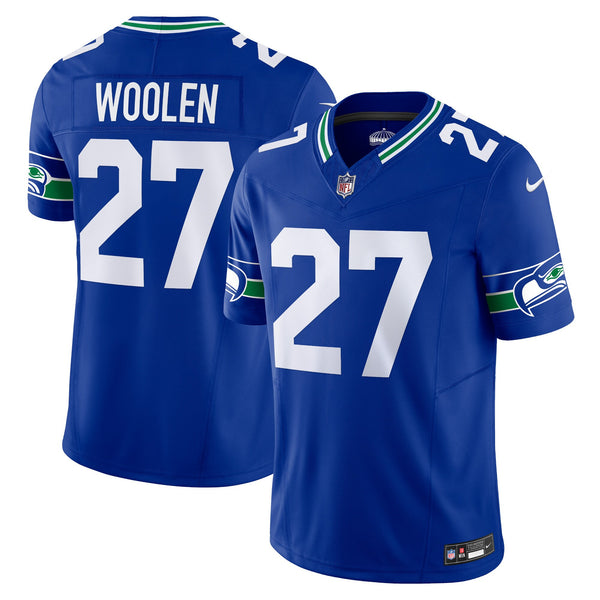Seattle Seahawks Tariq Woolen Royal Alternate Limited Jersey