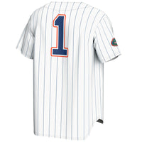 Florida Gators Lightweight Baseball Jersey, White Sportswear Jersey Shirt, Lightweight Breathable Athletic Jersey, Casual Gift for Men