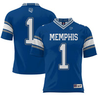 Memphis Tigers Endzone Football Jersey, Royal Sportswear Jersey Shirt, Lightweight Breathable Athletic Jersey, Casual Gift for Men