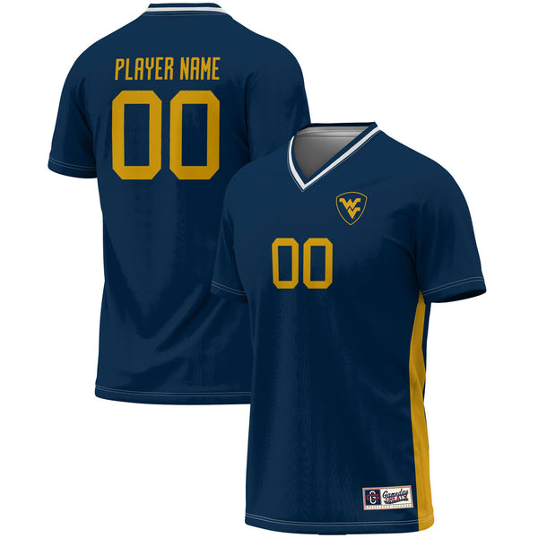 West Virginia Mountaineers Pick-A-Player NIL Lightweight Soccer Jersey - Navy