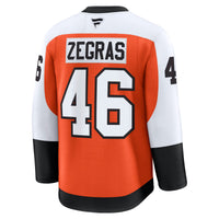Trevor Zegras Philadelphia Flyers Hockey Jersey, Orange Premium Sportswear Jersey Shirt, Long Sleeve Hockey Sweater Jersey, Casual Gift for Men