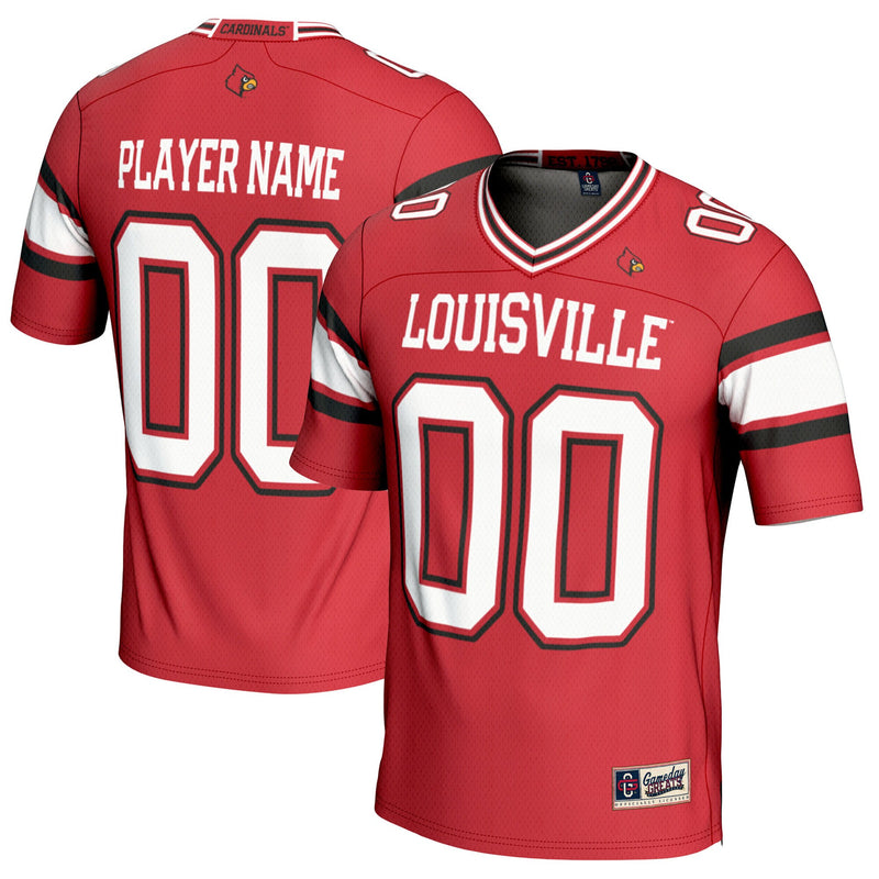 Louisville Cardinals Football Jersey, Red Sportswear Jersey Shirt, Lightweight Breathable Athletic Jersey, Casual Gift for Men, Style 200594282