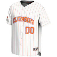 Clemson Tigers Baseball Jersey, White Lightweight Sportswear Jersey Shirt, Lightweight Breathable Athletic Jersey, Casual Gift for Men