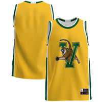 Vermont Catamounts Basketball Jersey, Green Lightweight Sportswear Jersey Shirt, Sleeveless Athletic Tank Jersey, Casual Gift for Men