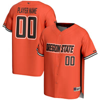 Oregon State Beavers Baseball Jersey, Orange Lightweight Sportswear Jersey Shirt, Lightweight Breathable Athletic Jersey, Casual Gift for Men