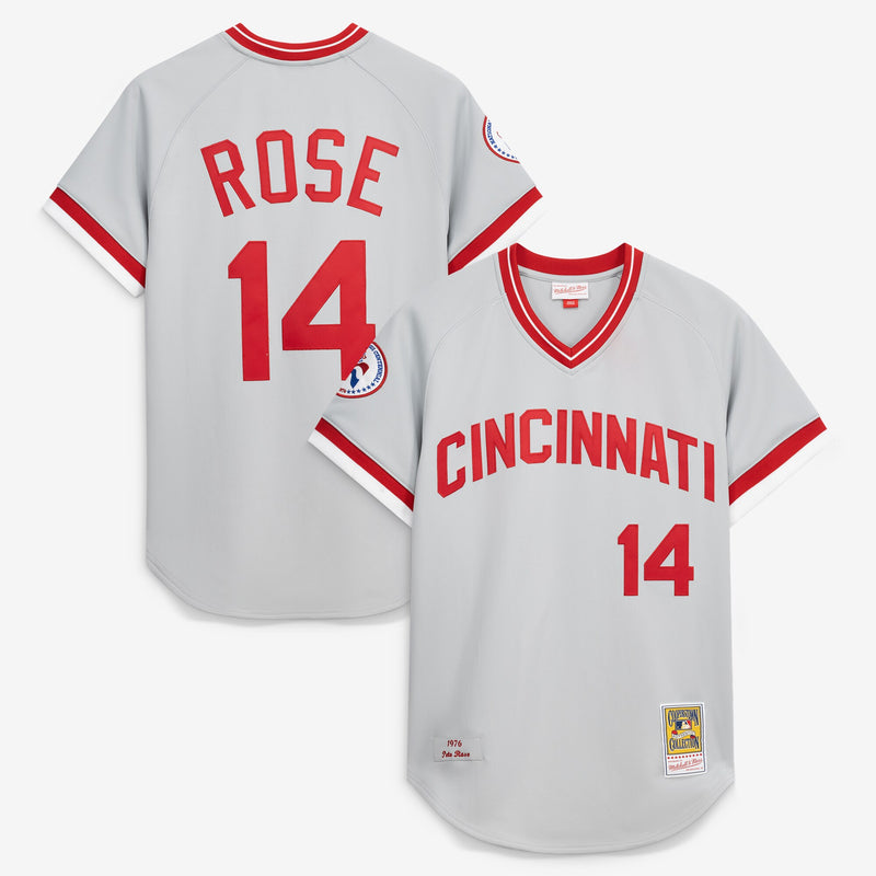 Pete Rose Cincinnati Reds Baseball Jersey, Gray Authentic Sportswear Jersey Shirt, Lightweight Breathable Athletic Jersey, Casual Gift for Men