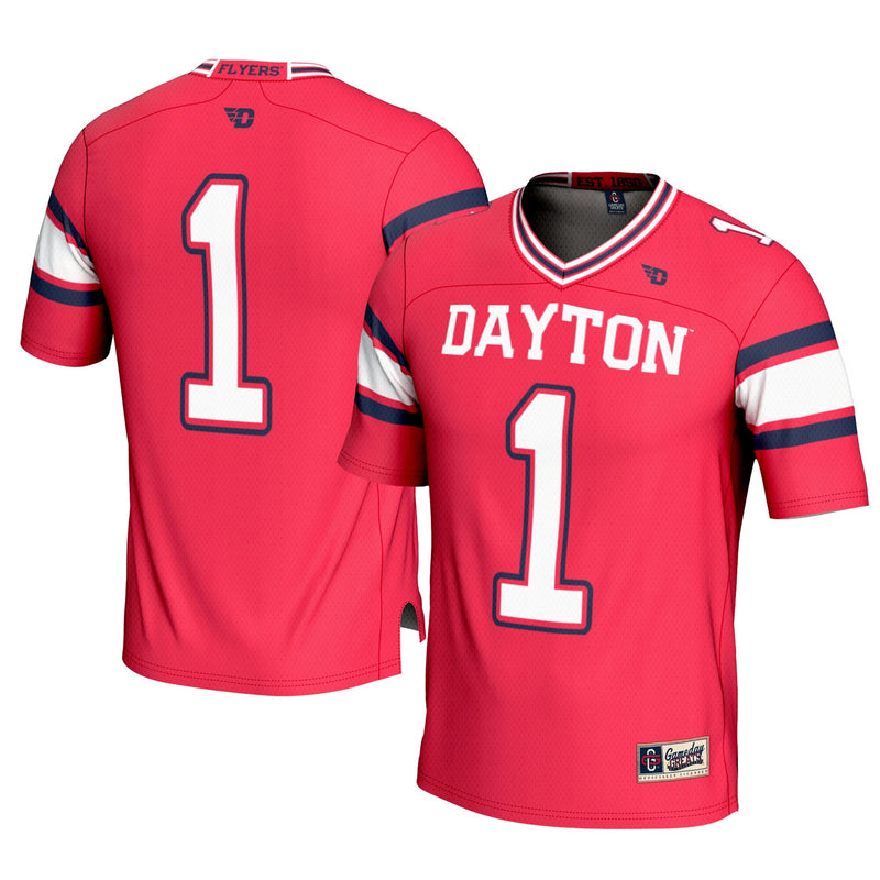 Dayton Flyers Football Jersey, Red Sportswear Jersey Shirt, Lightweight Breathable Athletic Jersey, Casual Gift for Men, Style 200683255