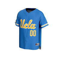 UCLA Bruins Softball Jersey, Blue Fashion Lightweight Sportswear Jersey Shirt, Lightweight Breathable Athletic Jersey, Casual Gift for Men