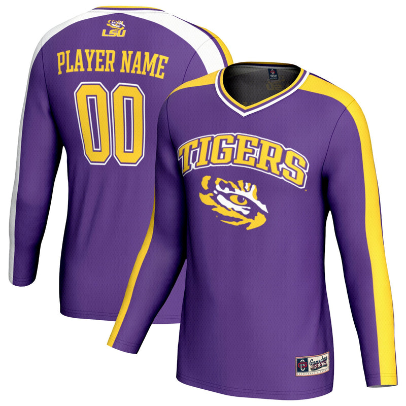LSU Tigers Volleyball Jersey, Purple Sportswear Jersey Shirt, Lightweight Breathable Athletic Jersey, Casual Gift for Men, Style 203494807