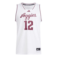 Texas A&M Aggies Basketball Jersey, White Replica Swingman Sportswear Jersey Shirt, Sleeveless Athletic Tank Jersey, Casual Gift for Men