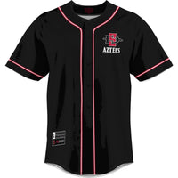 San Diego State Aztecs Baseball Jersey, Scarlet Lightweight Sportswear Jersey Shirt, Lightweight Breathable Athletic Jersey, Casual Gift for Men