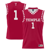 Temple Owls Basketball Jersey, Red Fashion Sportswear Jersey Shirt, Sleeveless Athletic Tank Jersey, Casual Gift for Men