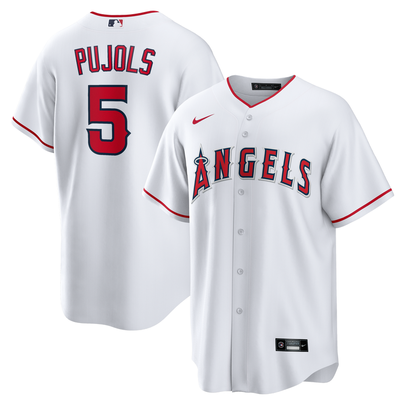 Albert Pujols Los Angeles Angels Baseball Jersey, White Sportswear Jersey Shirt, Lightweight Breathable Athletic Jersey, Casual Gift for Men