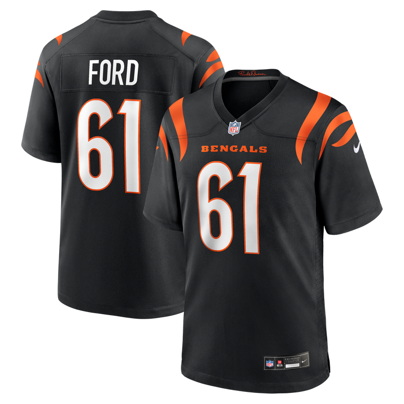 Cody Ford Cincinnati Bengals Football Jersey, Black Game Sportswear Jersey Shirt, Lightweight Breathable Athletic Jersey, Casual Gift for Men