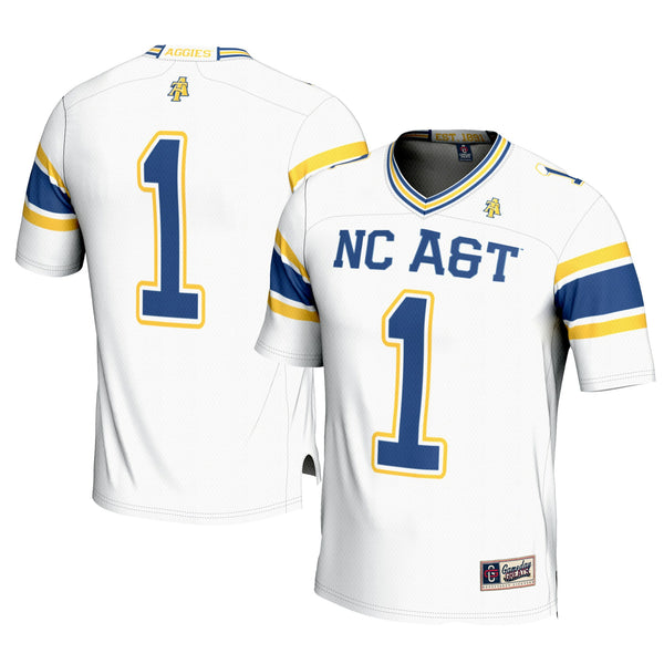 #1 North Carolina A&T Aggies Football Jersey - White
