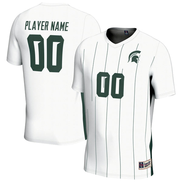 Michigan State Spartans NIL Pick-A-Player Soccer Jersey - White