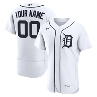 Detroit Tigers Baseball Jersey, White Authentic Home Sportswear Jersey Shirt, Lightweight Breathable Athletic Jersey, Casual Gift for Men