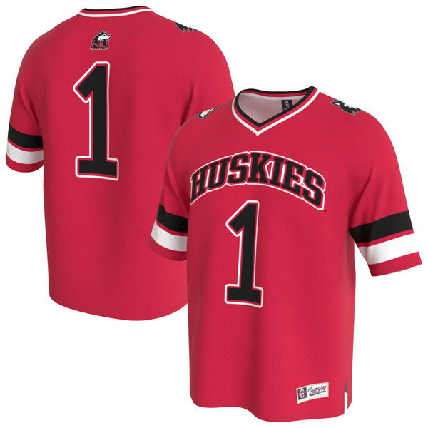 Northern Illinois Huskies Lightweight Collegiate Football Fashion Jersey - Cardinal