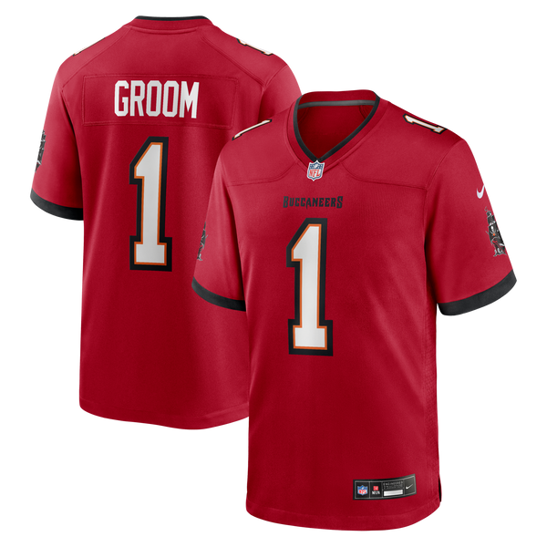 Tampa Bay Buccaneers Number 1 Groom Red Game Jersey