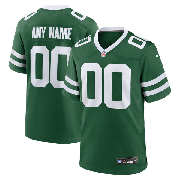 New York Jets Legacy Green Custom Game Jersey