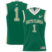 South Florida Bulls Basketball Jersey, Green Lightweight Sportswear Jersey Shirt, Sleeveless Athletic Tank Jersey, Casual Gift for Men